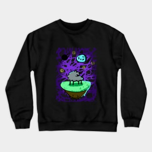 a sheep in space Crewneck Sweatshirt